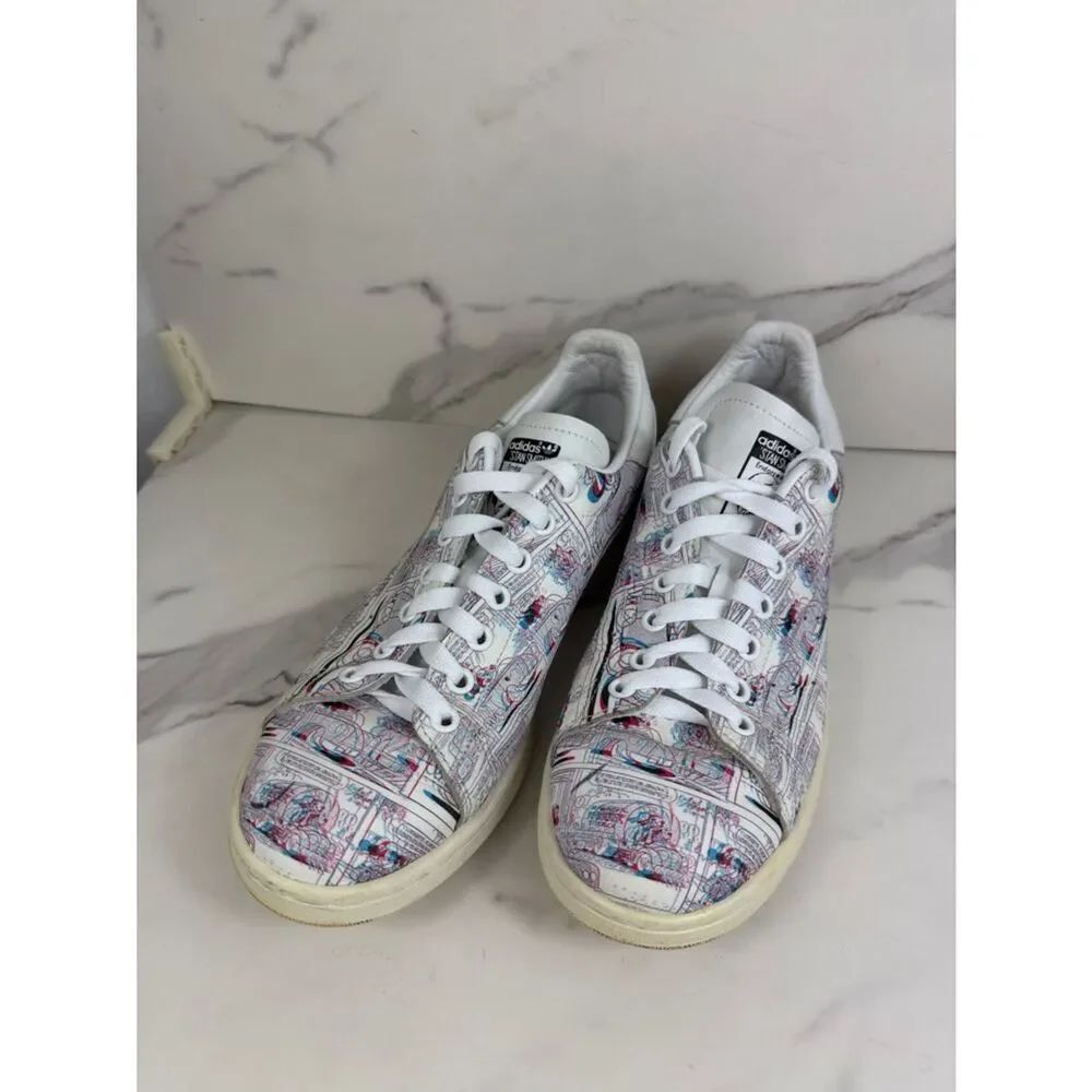 Adidas Limited Edition Stan Smith Mickey Mouse 3D Print Sneakers Size 7.5